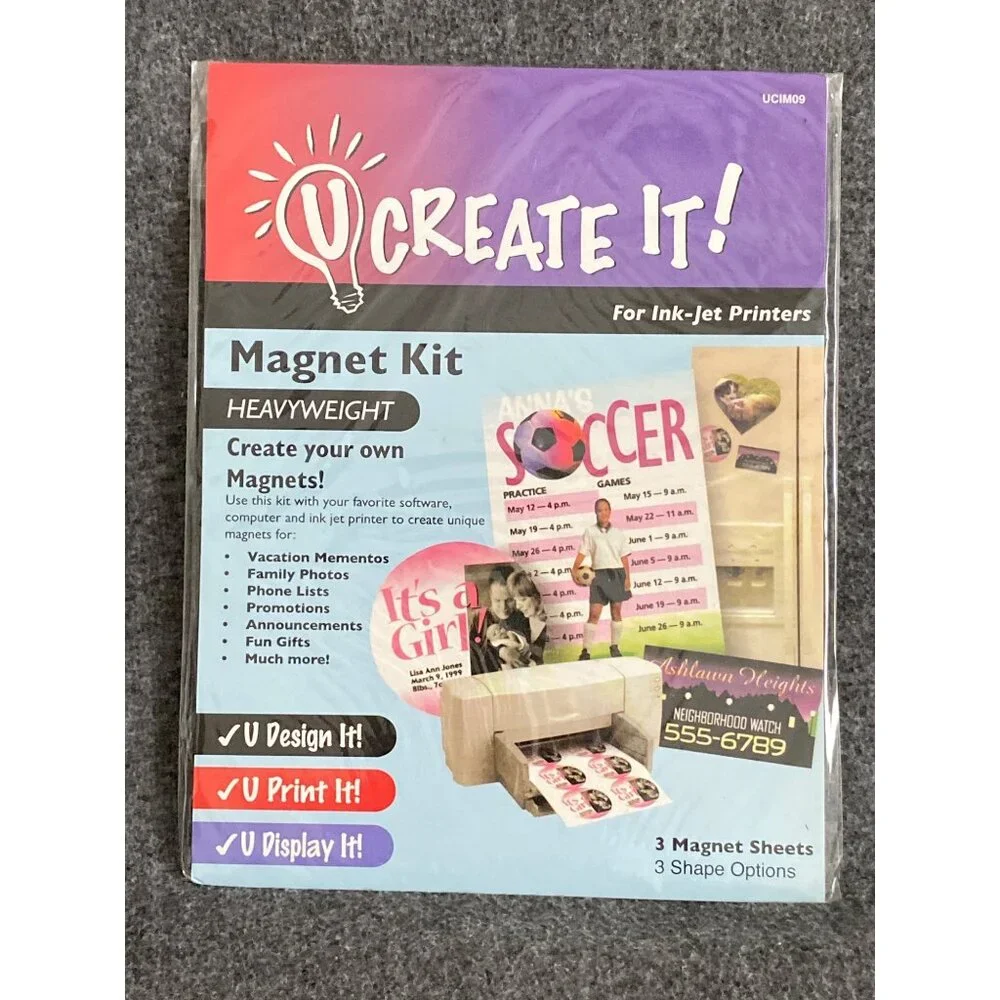 VTG U Create It UCIM09 & Invent It 09212-0 Heavy Weight Sealed Magnet Kit Person